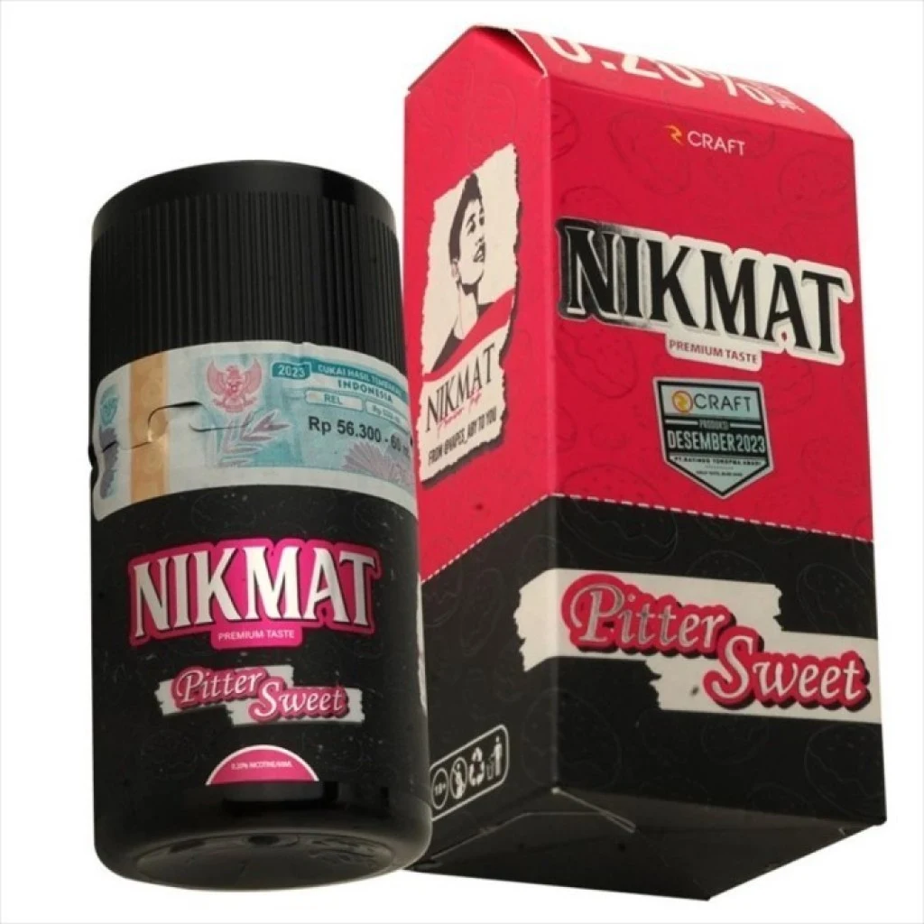 NIKMAT V3 PITTER SWEET FREEBASE 60ML BY RCRAFT E-LIQUID