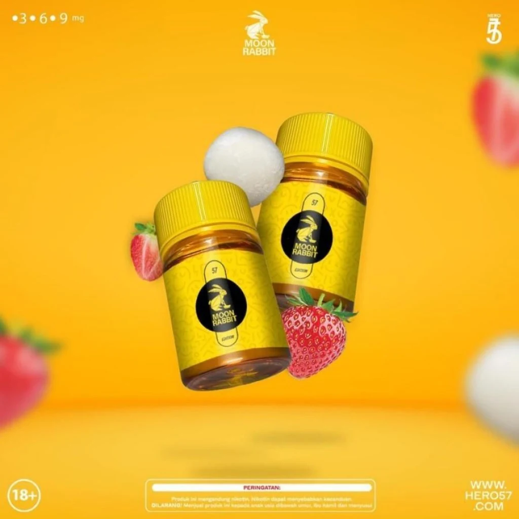 MOON RABBIT STRAWBERRY MOCHI 60ML BY HERO57 R57